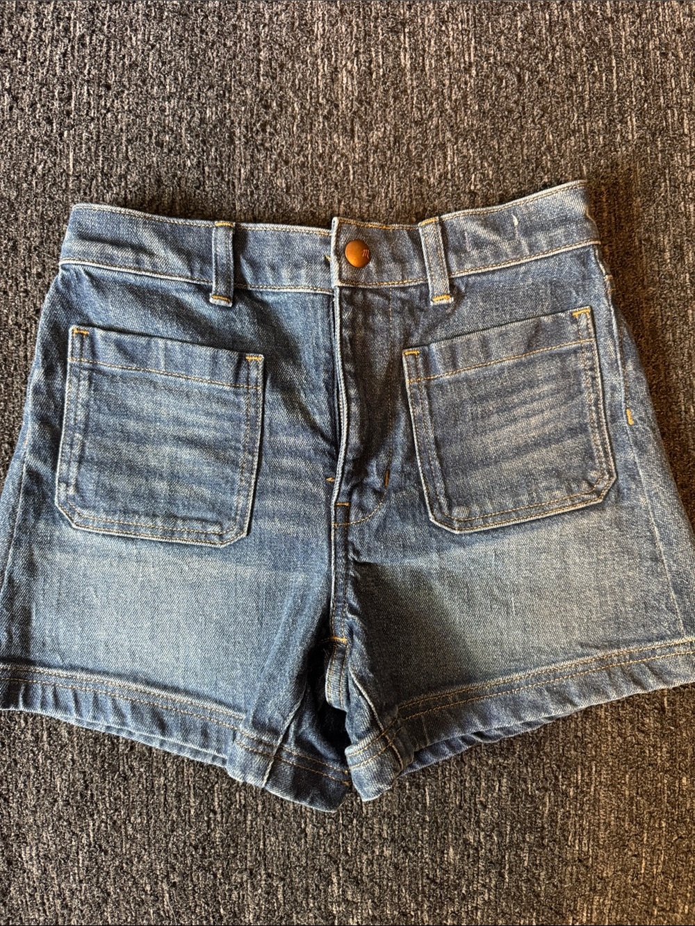 Madewell Women's High-Rise Indigo Denim Shorts